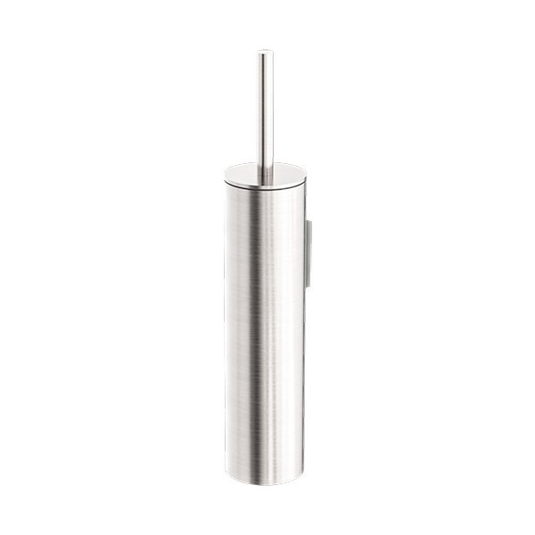 Mecca Toilet Brush Holder Brushed Nickel — Toilet Roll & Brush Holders