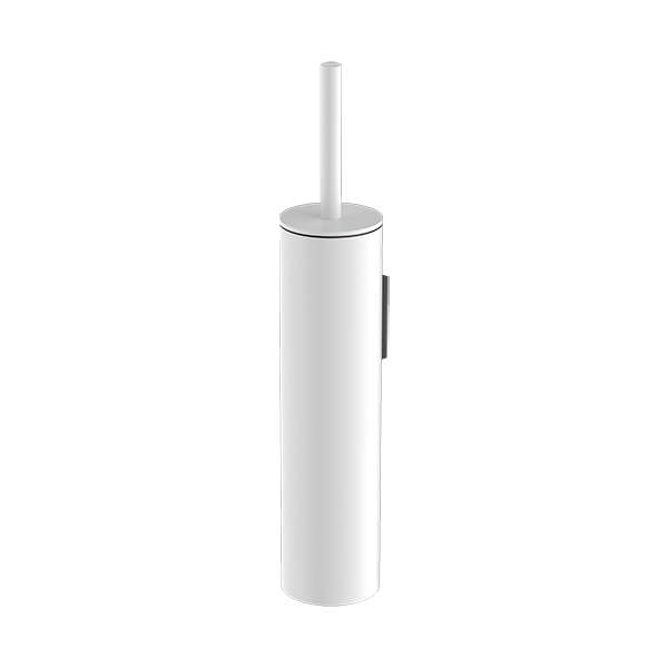 Mecca Toilet Brush Holder Matte White — Toilet Roll & Brush Holders