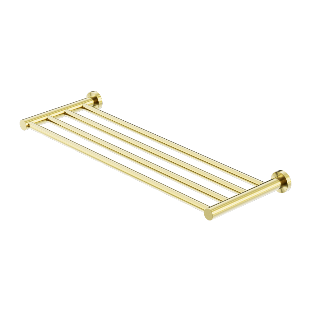 MECCA TOWEL RACK BRUSHED GOLD