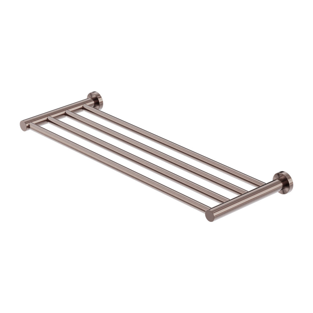 MECCA TOWEL RACK BRUSHED BRONZE