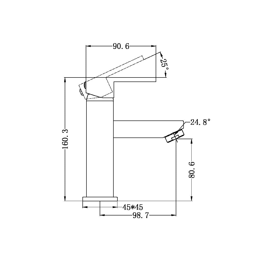 VIBE BASIN MIXER CH (NR200701CH) CHROME