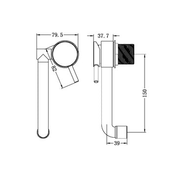 Caravan Low Profile Mixer Chrome