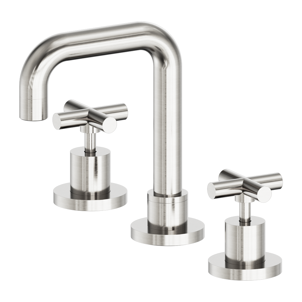 X PLUS BASIN SET BRUSHED NICKEL