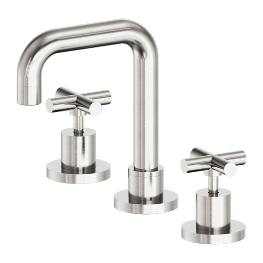 X PLUS BASIN SET BRUSHED NICKEL