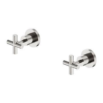 X Plus Wall Tops Assembly Brushed Nickel — Wall Taps & Top Assemblies