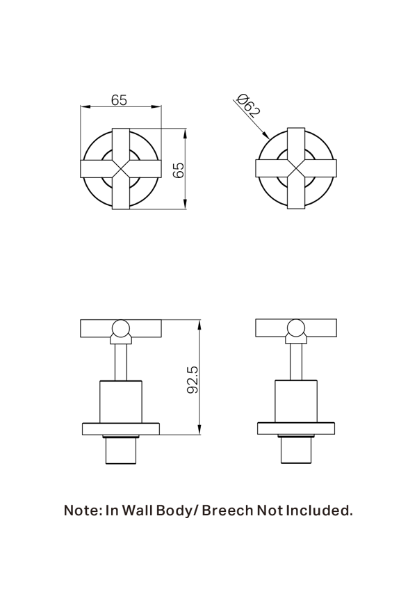 X PLUS WALL TOPS ASSEMBLY MATTE BLACK