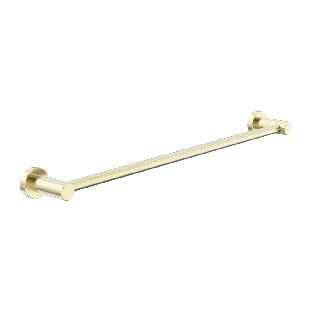 DOLCE II SINGLE TOWEL RAIL 600/800MM BRUSHED GOLD