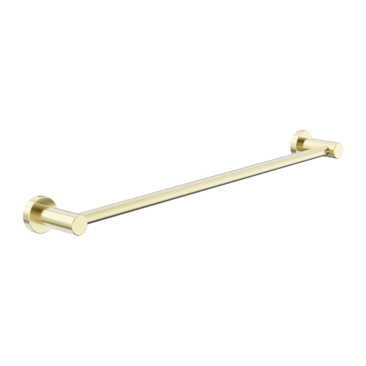 DOLCE II SINGLE TOWEL RAIL 600/800MM BRUSHED GOLD