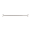 DOLCE II SINGLE TOWEL RAIL 600/800MM BRUSHED NICKEL