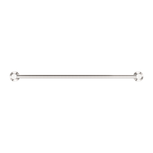 DOLCE II SINGLE TOWEL RAIL 600/800MM BRUSHED NICKEL