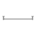 DOLCE II SINGLE TOWEL RAIL 600/800MM CHROME