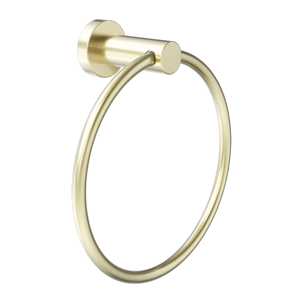 DOLCE II HAND TOWEL RING BRUSHED GOLD