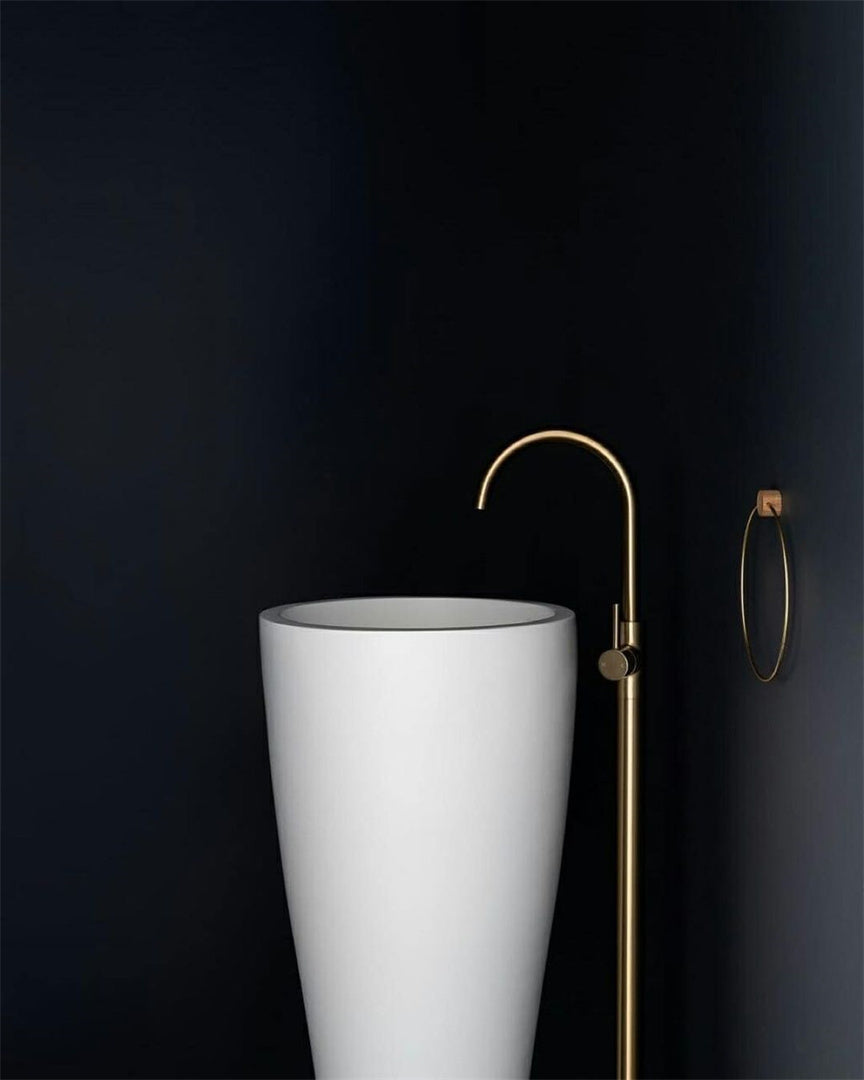 MECCA FREESTANDING BATH MIXER BRUSHED GOLD