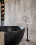 MECCA FREESTANDING BATH MIXER BRUSHED NICKEL