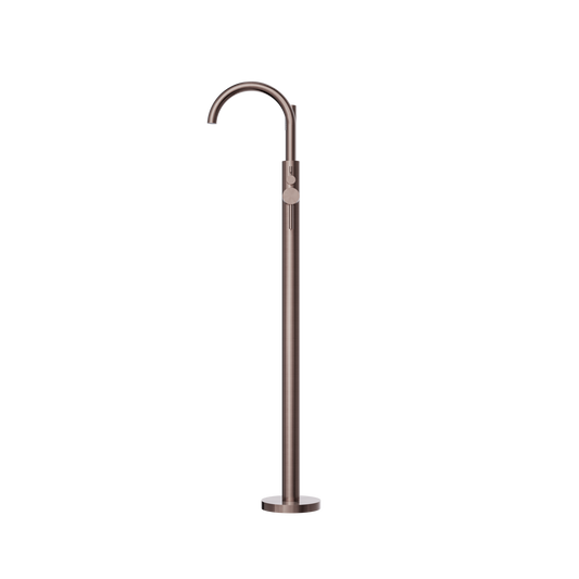 MECCA ROUND FREESTANDING MIXER WITH HAND SHOWER BRUSHED BRONZE