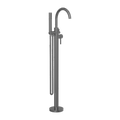 MECCA ROUND FREESTANDING MIXER WITH HAND SHOWER GUN METAL GREY