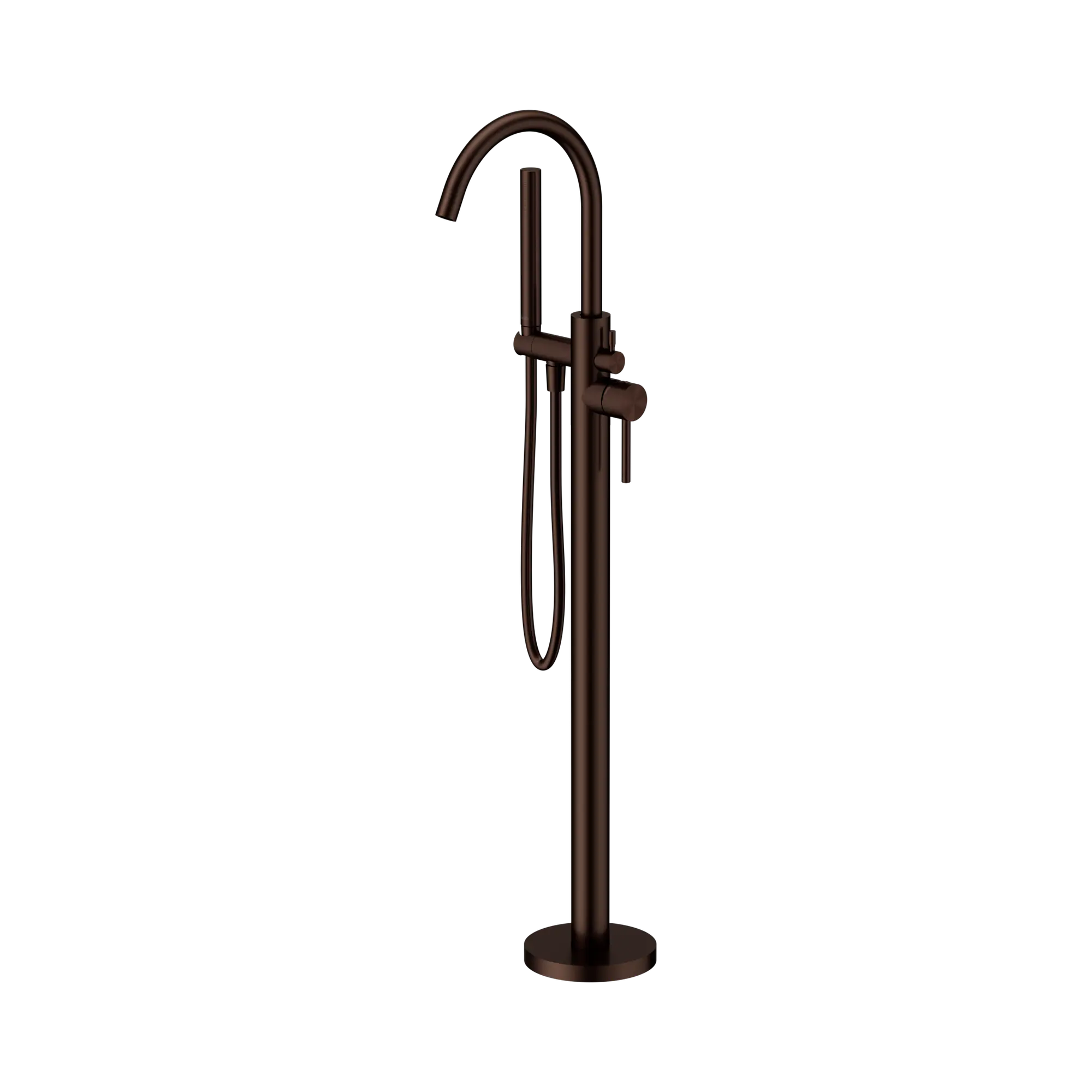 Mecca Round Freestanding Mixer With Hand Shower II Rome Bronze