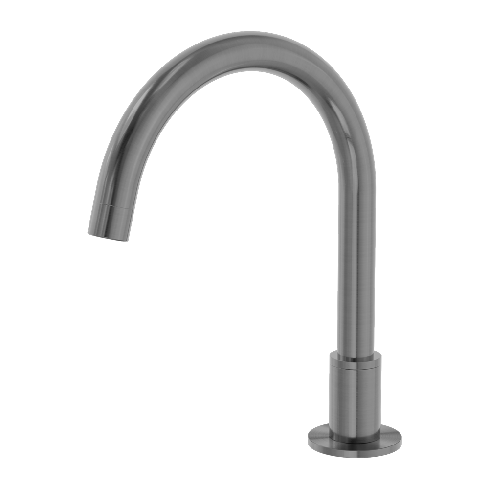 KARA HOB MOUNT BATH SPOUT ONLY G1/2 FEMALE INLET GUN METAL
