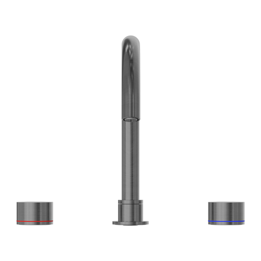 KARA BATH SET GUN METAL GREY