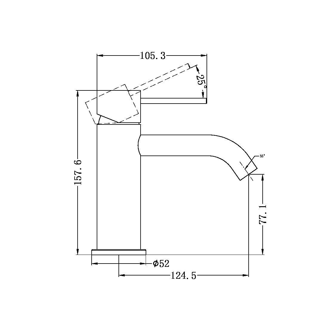 MECCA BASIN MIXER BRUSHED NICKEL