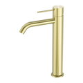 MECCA TALL BASIN MIXER BRUSHED GOLD