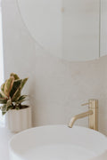 MECCA MID TALL BASIN MIXER BRUSHED GOLD