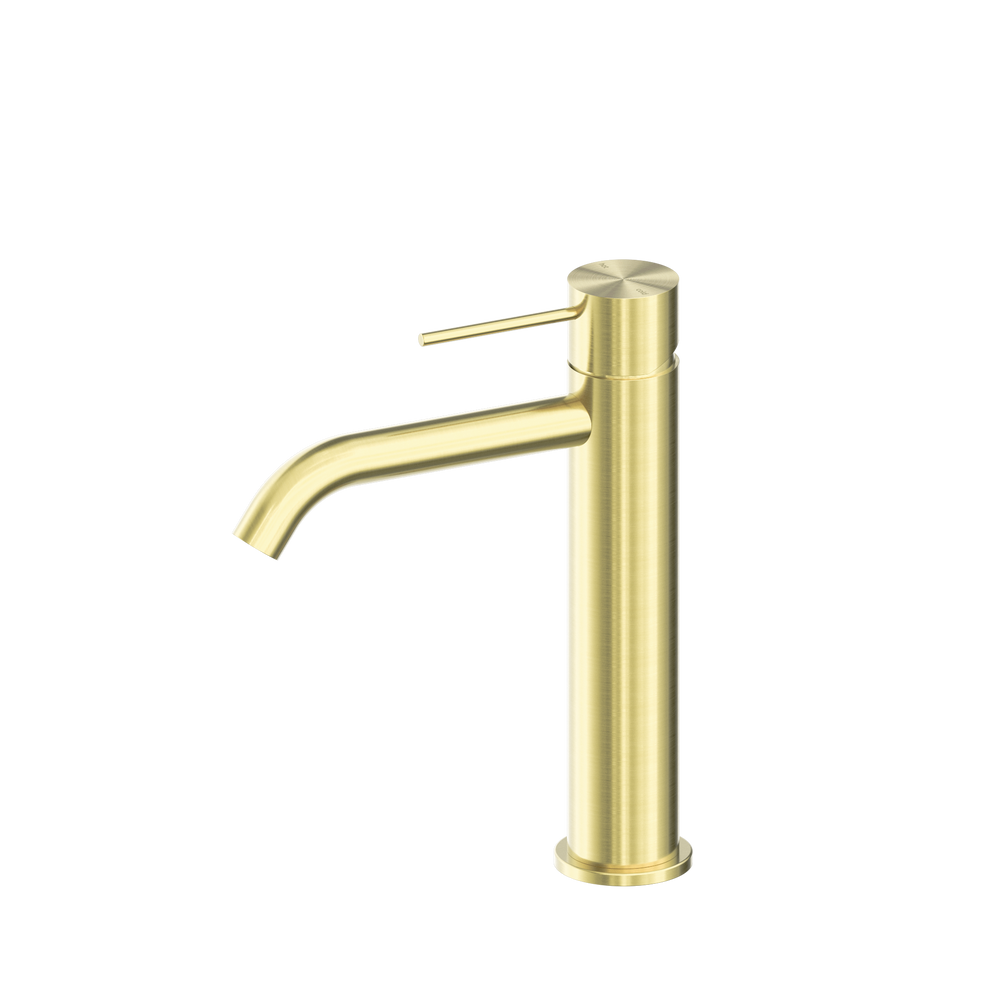 MECCA MID TALL BASIN MIXER BRUSHED GOLD
