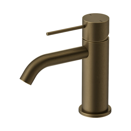 Mecca Basin Mixer Tumbled Antique Brass