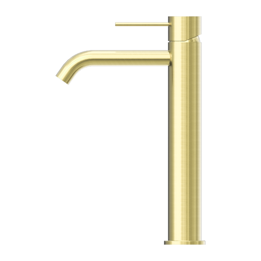 MECCA TALL BASIN MIXER BRUSHED GOLD