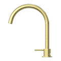 MECCA HOB BASIN MIXER ROUND SWIVEL SPOUT BRUSHED GOLD