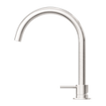 MECCA HOB BASIN MIXER ROUND SWIVEL SPOUT BRUSHED NICKEL