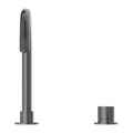 MECCA HOB BASIN MIXER ROUND SWIVEL SPOUT GUN METAL GREY