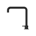 MECCA HOB BASIN MIXER SQUARE SWIVEL SPOUT MATTE BLACK