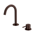 Mecca Hob Basin Mixer Set Arc Spout Rome Bronze