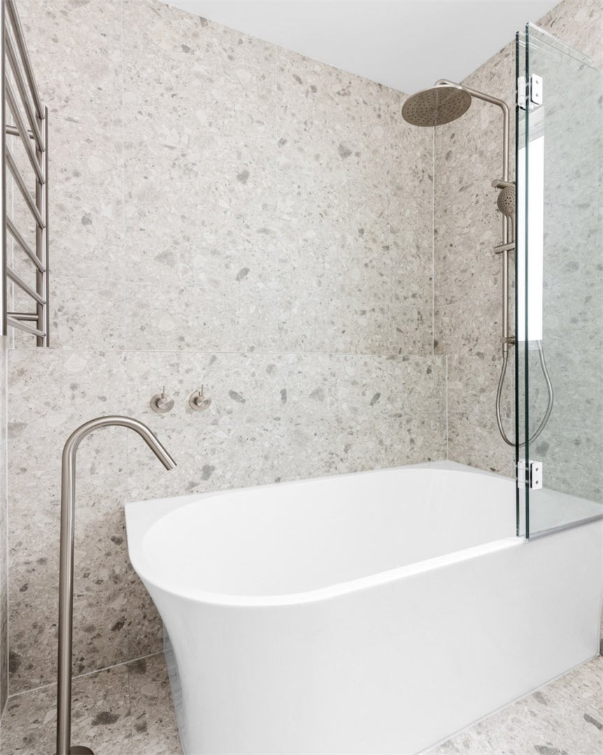 MECCA FREESTANDING BATH SPOUT ONLY BRUSHED NICKEL