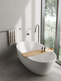 MECCA FREESTANDING BATH SPOUT ONLY GUN METAL GREY
