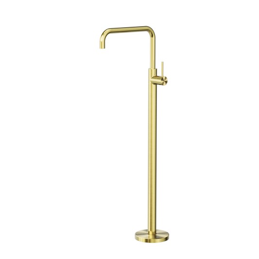 MECCA FREESTANDING BATH MIXER SQUARE SHAPE BRUSHED GOLD