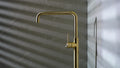 MECCA FREESTANDING BATH MIXER SQUARE SHAPE BRUSHED GOLD