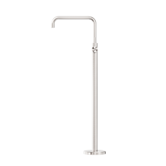 MECCA FREESTANDING BATH MIXER SQUARE SHAPE BRUSHED NICKEL