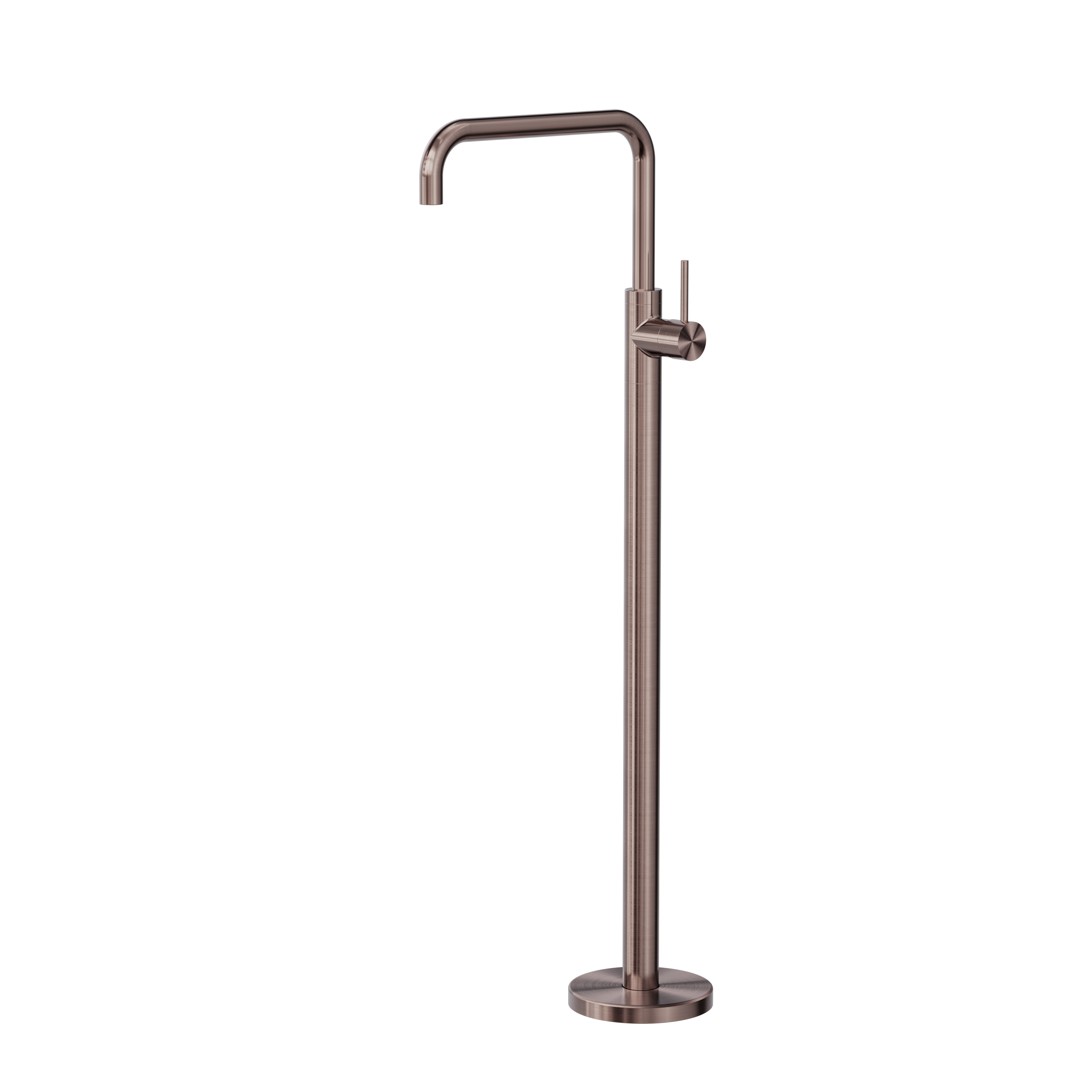 MECCA FREESTANDING BATH MIXER SQUARE SHAPE BRUSHED BRONZE