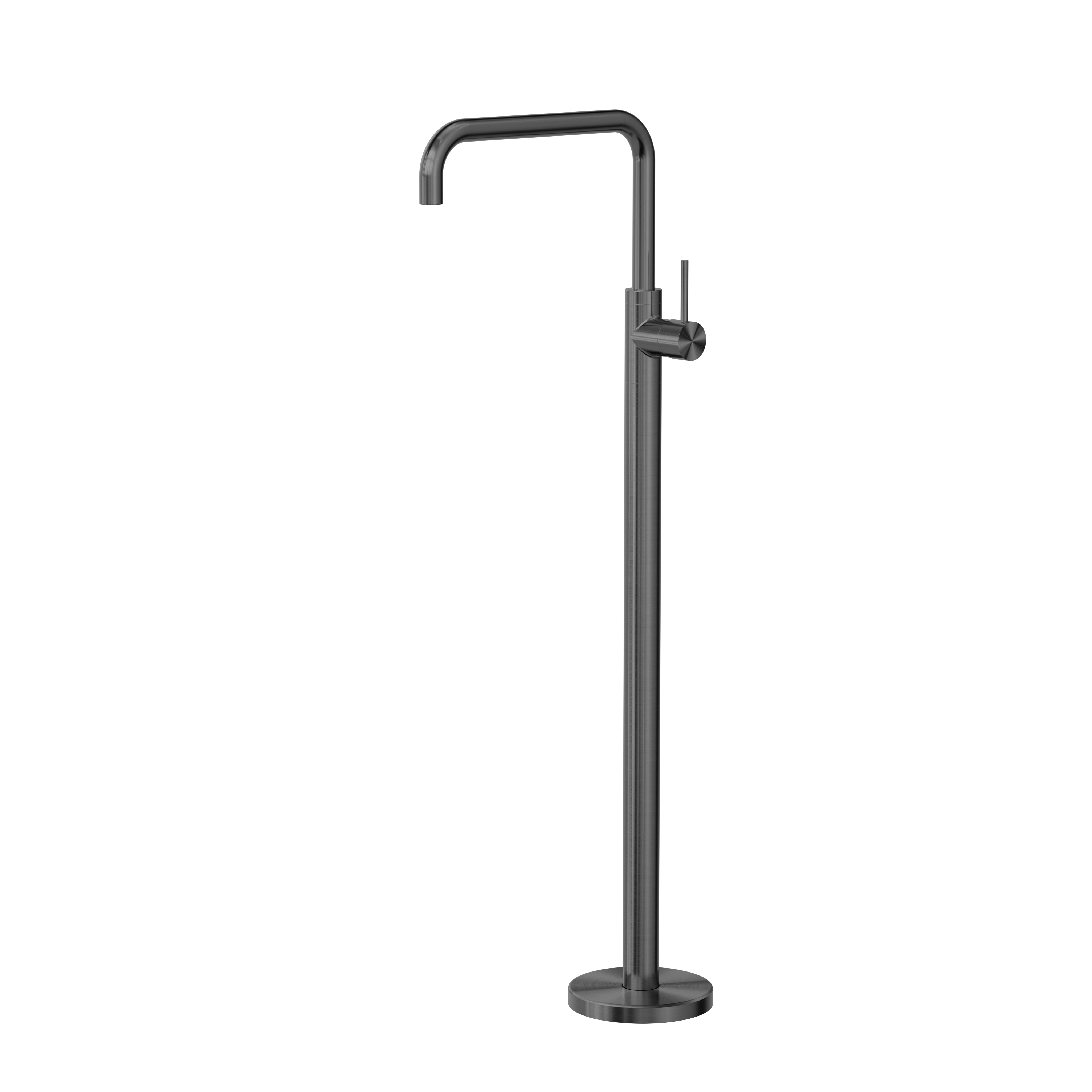 MECCA FREESTANDING BATH MIXER SQUARE SHAPE GUN METAL