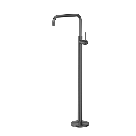 MECCA FREESTANDING BATH MIXER SQUARE SHAPE GUN METAL