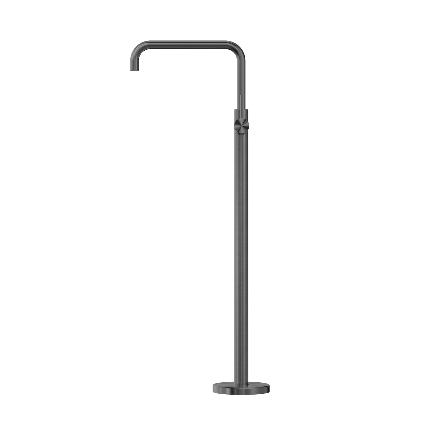 MECCA FREESTANDING BATH MIXER SQUARE SHAPE GUN METAL