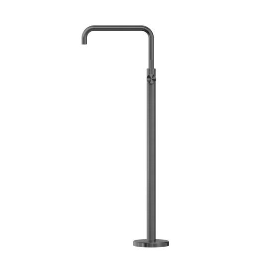 MECCA FREESTANDING BATH MIXER SQUARE SHAPE GUN METAL