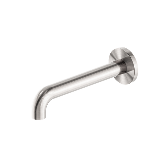 MECCA BASIN/BATH SPOUT ONLY 120/160/185/230/260MM BRUSHED NICKEL