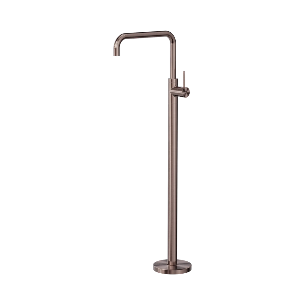 MECCA FREESTANDING BATH MIXER SQUARE SHAPE BRUSHED GOLD