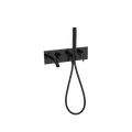 MECCA WALL MOUNT BATH MIXER WITH HAND SHOWER MATTE BLACK