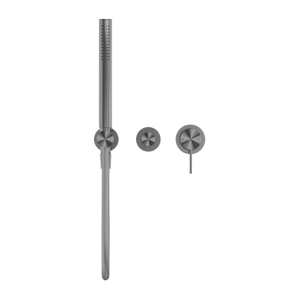 MECCA SHOWER MIXER DIVERTOR SYSTEM SEPARATE BACK PLATE GM (NR221903FGM) GUN METAL