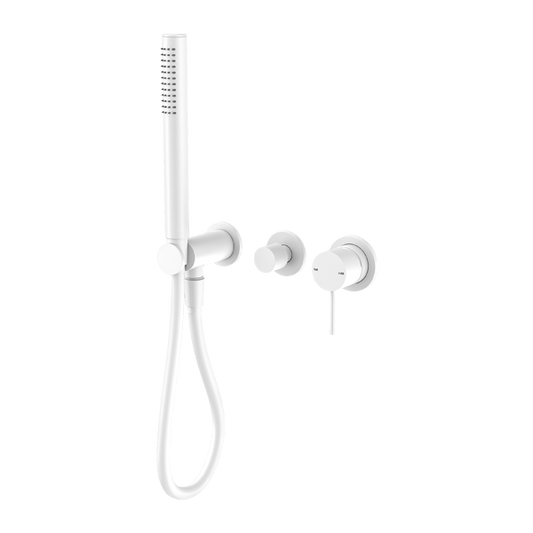 MECCA SHOWER MIXER DIVERTOR SYSTEM SEPARATE BACK PLATE MW (NR221903FMW) MATTE WHITE