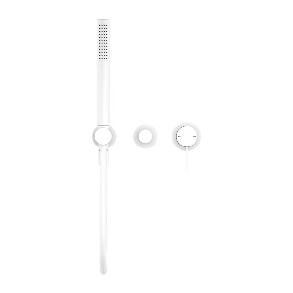 MECCA SHOWER MIXER DIVERTOR SYSTEM SEPARATE BACK PLATE MW (NR221903FMW) MATTE WHITE
